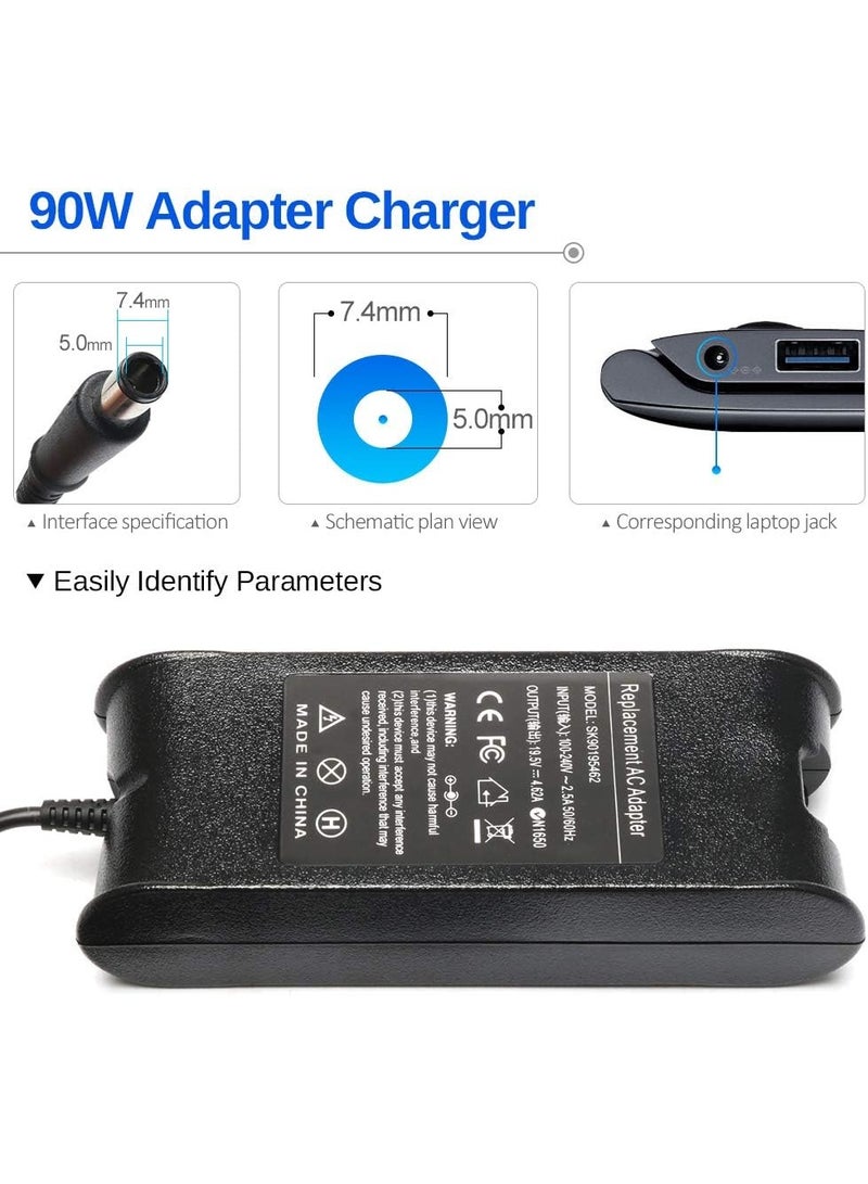 شاحن لابتوب 90 وات متوافق مع موديلات ديل لاتيتيود وإنسبيرون - Image 5