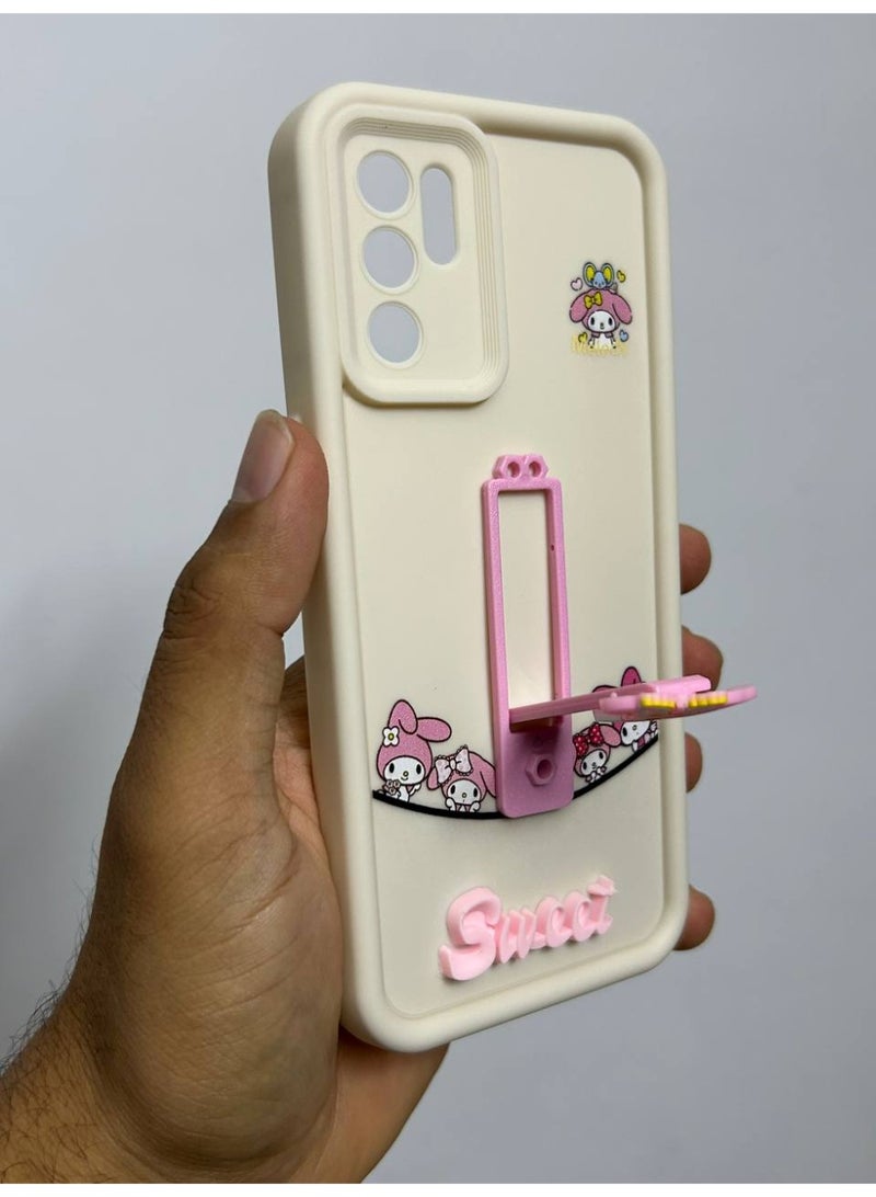 new cartoon-designed back cover with the word "Sweet" on it, compatible with the Oppo Reno 6 phone. - Image 1