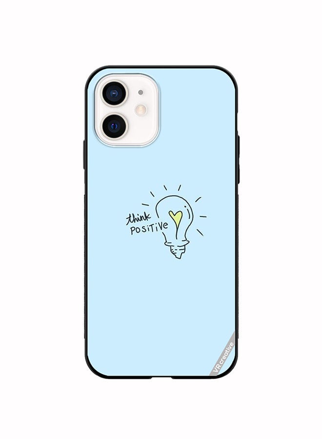 VR CREATIVE Protective Case Cover For Apple iPhone 12 mini Think Positive Design Multicolour - Image 1