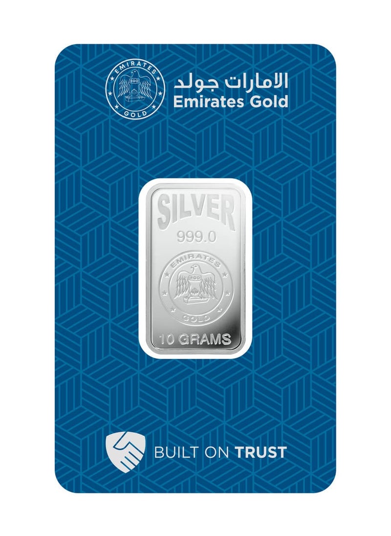 Emirates Gold Emirates | 10g Pure Silver Bar 999 - 10 Grams  - Image 1