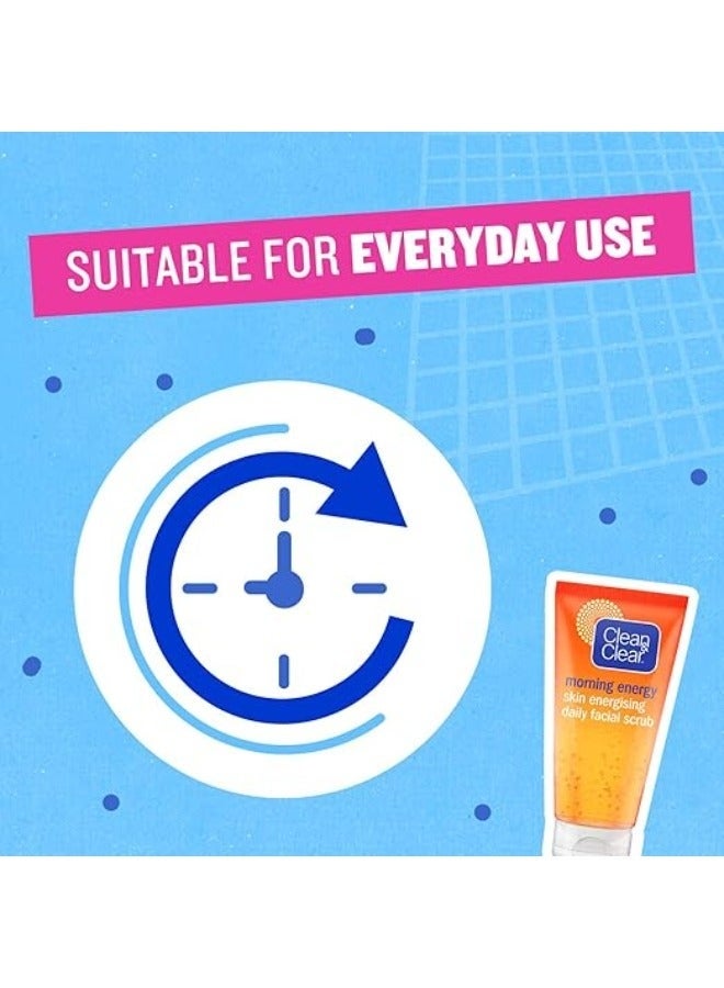 Clean & Clear Morning Energy Daily Facial Scrub 150 Ml - Image 3