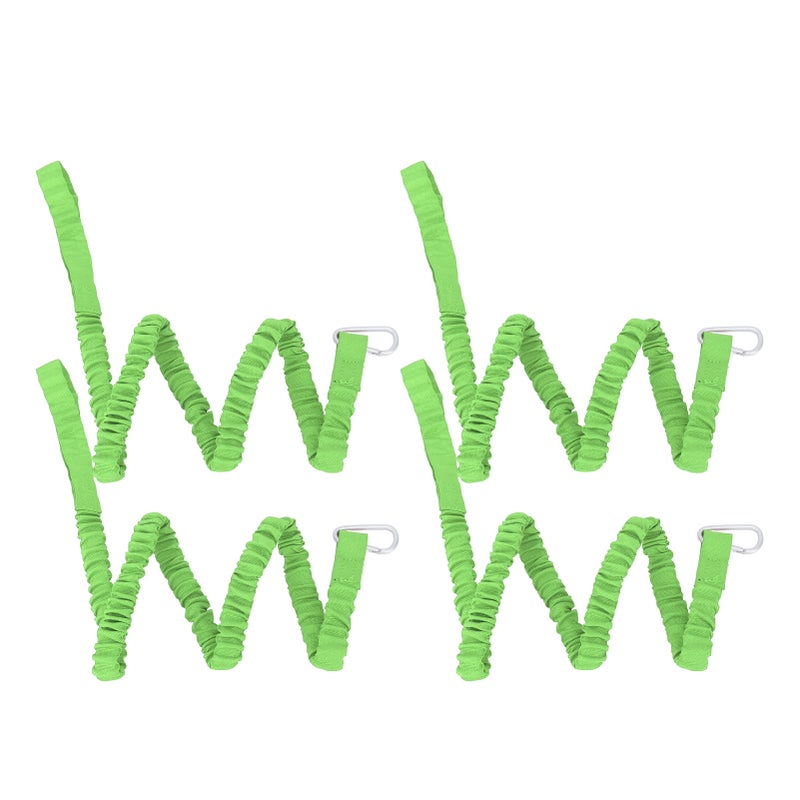 4Pcs Kayak Paddle Rope Super Stretchy Anti Lost Portable Nylon Canoe Paddle Leash for Drifting Surfing Black - Image 5