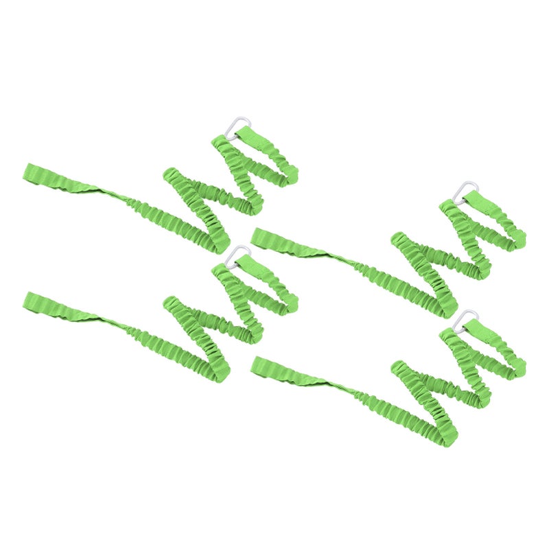 4Pcs Kayak Paddle Rope Super Stretchy Anti Lost Portable Nylon Canoe Paddle Leash for Drifting Surfing Black - Image 2