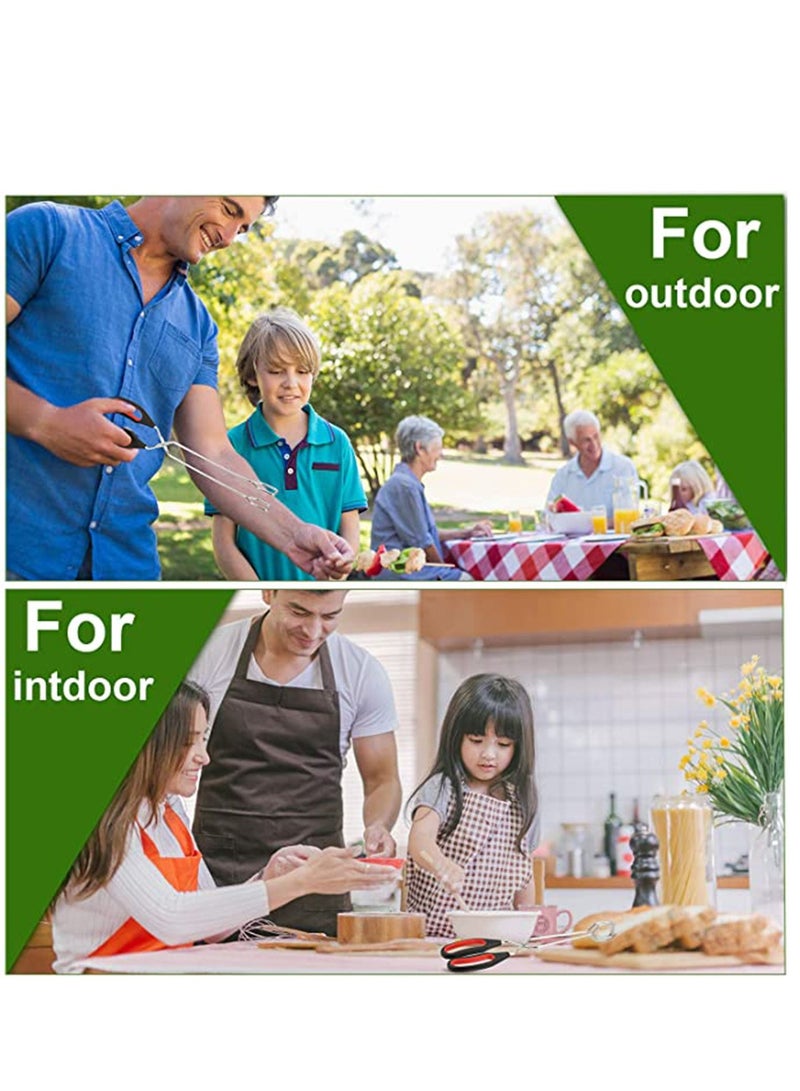 KASTWAVE 3 Pack Scissor Tongs, Grilling Tongs, Kitchen Tongs, Cooking Baking Bread Food Tong Barbecue Grilling Tongs for Flipping Food Tool - Image 5