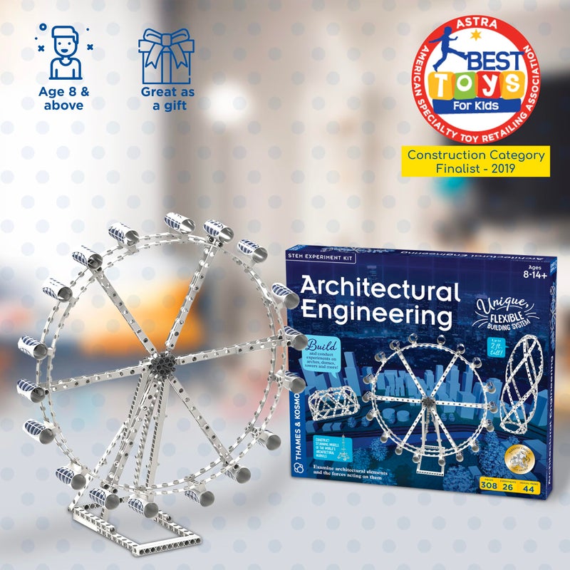 Thames & Kosmos Architectural Engineering | Science Experiment & Model Building Kit | Build 26 Models of Structures & Structural Elements | A Parents' Choice Gold Award Winner 14.6 Inches - Image 2