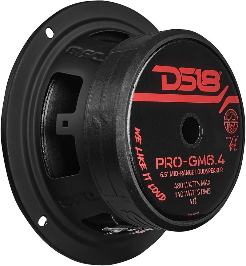 DS18 مكبر الصوت DS18 PRO-GM6.4 - مكبر صوت متوسط 6.5 بوصة، 480 واط كحد أقصى، 140 واط RMS، 4 أوم - Image 4