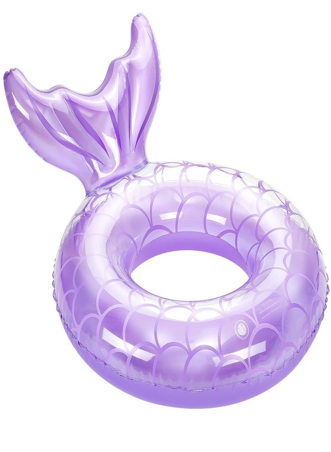 MoKo Inflatable Swimming Ring, Children Cute Pool Float Tube Decorations Swim Tubes Outdoor Pool Beach Water Floats Party Supplies Kids Floaties, Purple - Image 1