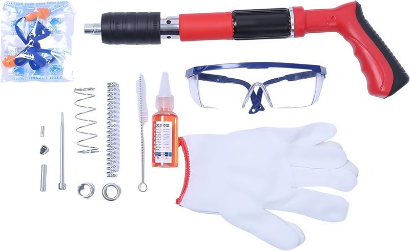 دينكس مسدس مسامير هوائي عالي الضغط، مسامير صلبة لثقب الفولاذ وتثبيته، مسدس مسامير فولاذي يدوي، قوة قابلة للتعديل للاستخدام المنزلي، الحرف اليدوية، أعمال النجارة، ديكور المنزل، Dx2522 - Image 4