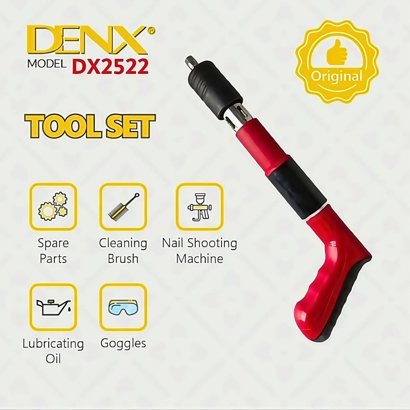 دينكس مسدس مسامير هوائي عالي الضغط، مسامير صلبة لثقب الفولاذ وتثبيته، مسدس مسامير فولاذي يدوي، قوة قابلة للتعديل للاستخدام المنزلي، الحرف اليدوية، أعمال النجارة، ديكور المنزل، Dx2522 - Image 2