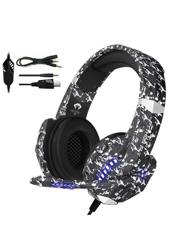 Python Fly - G9000 PRO CC Wired Over Ear Gaming Headphones 7.1 Surround Sound Noise Isolating 120-degree Adjustable Mic 40mm Driver - for PC, PS5, Xbox, Mobiles, Tablets, Laptops - Image 1
