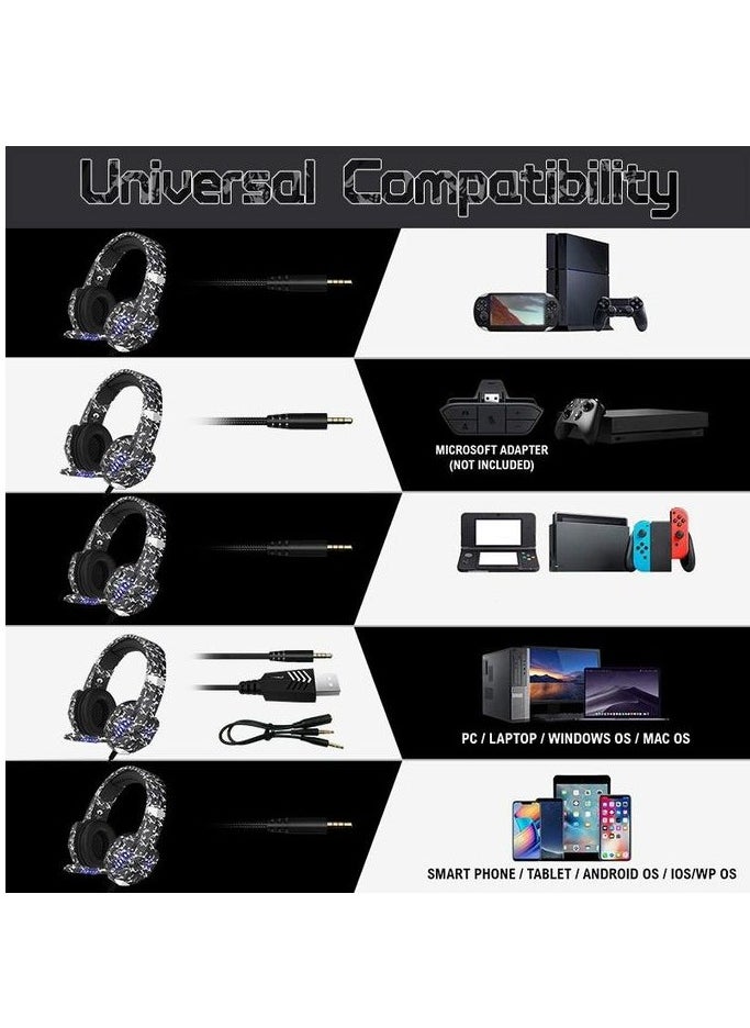 Python Fly - G9000 PRO CC Wired Over Ear Gaming Headphones 7.1 Surround Sound Noise Isolating 120-degree Adjustable Mic 40mm Driver - for PC, PS5, Xbox, Mobiles, Tablets, Laptops - Image 1
