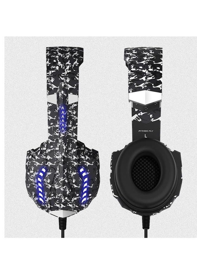 Python Fly - G9000 PRO CC Wired Over Ear Gaming Headphones 7.1 Surround Sound Noise Isolating 120-degree Adjustable Mic 40mm Driver - for PC, PS5, Xbox, Mobiles, Tablets, Laptops - Image 1