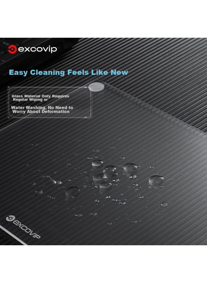 Exco Transparent Large Photovoltaic Glass Mouse Pad 40*30cm, E-sports Gaming Office Supplies, Jing Computer Accessories, Portable Self-notebook, Smooth Hard Surface 0176 - Image 5
