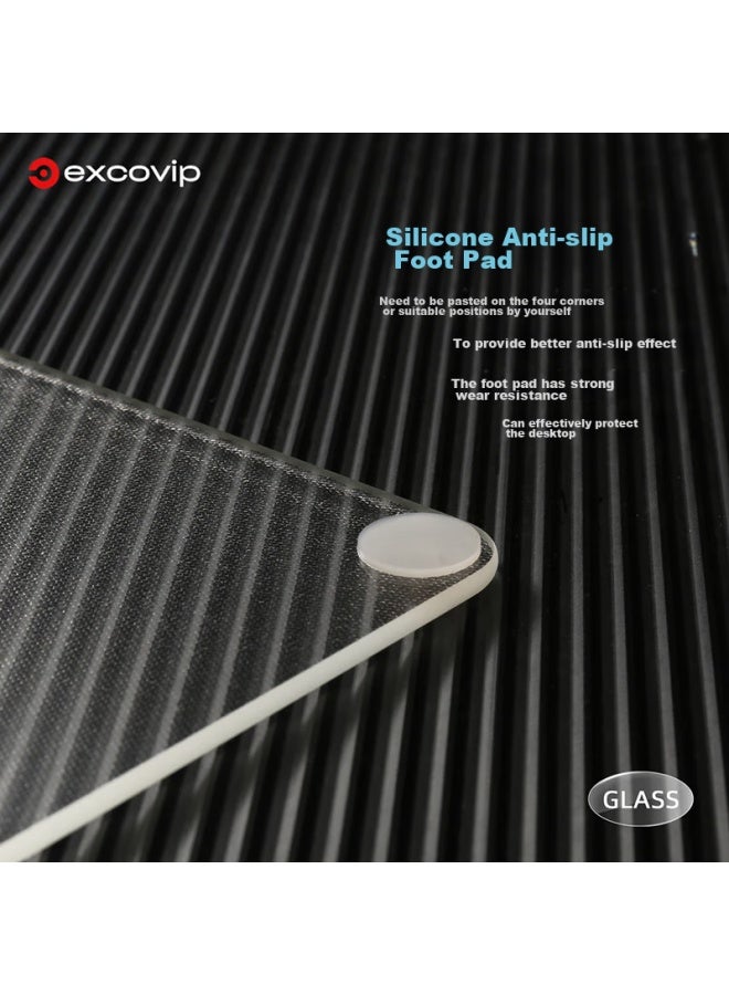 Exco Transparent Large Photovoltaic Glass Mouse Pad 40*30cm, E-sports Gaming Office Supplies, Jing Computer Accessories, Portable Self-notebook, Smooth Hard Surface 0176 - Image 2
