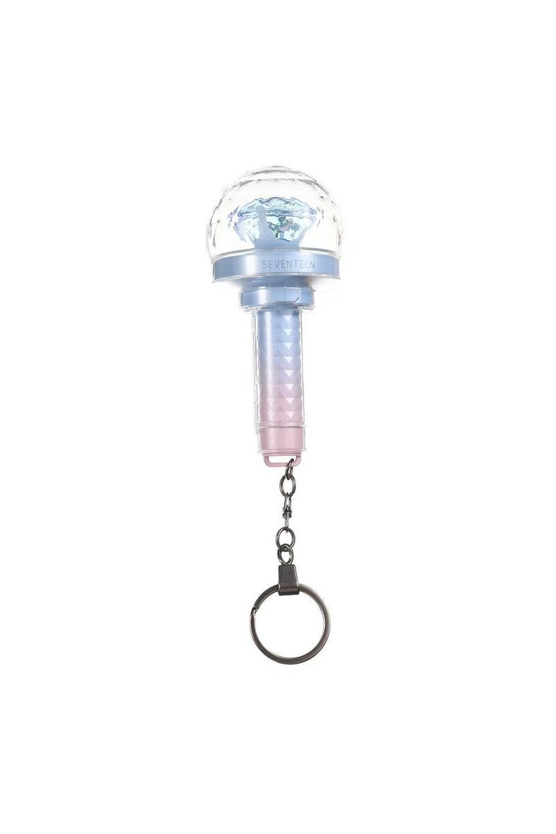 general Seventeen 10th Anniversary Special Edition Mini Cheer Stick Keychain, Clara Stick Pendant, with Light Effects, Fan Collectible Souvenir - Image 1