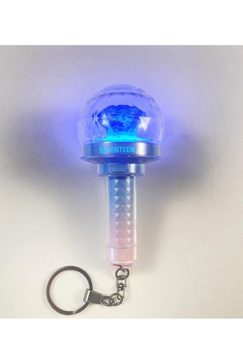 general Seventeen 10th Anniversary Special Edition Mini Cheer Stick Keychain, Clara Stick Pendant, with Light Effects, Fan Collectible Souvenir - Image 3