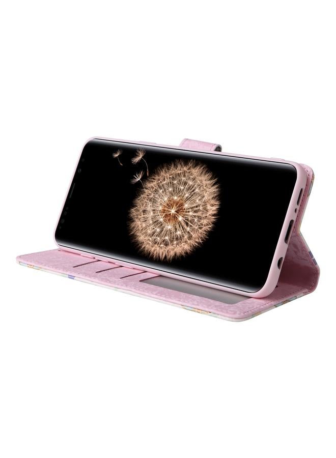 erorex Case For Samsung Galaxy S9 Plus Bronzing Painting RFID Leather Case - Image 4