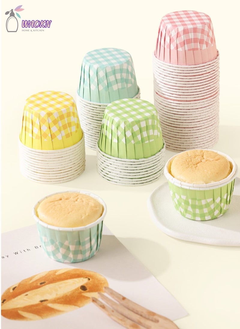 WAOKN Pack of 50 Disposable Roll-Up Cups Baking Paper For Cupcakes Paper Muffin Cupcake Moulds Baking Cups Muffin Moulds for Wedding Birthday Party Pink - Image 4