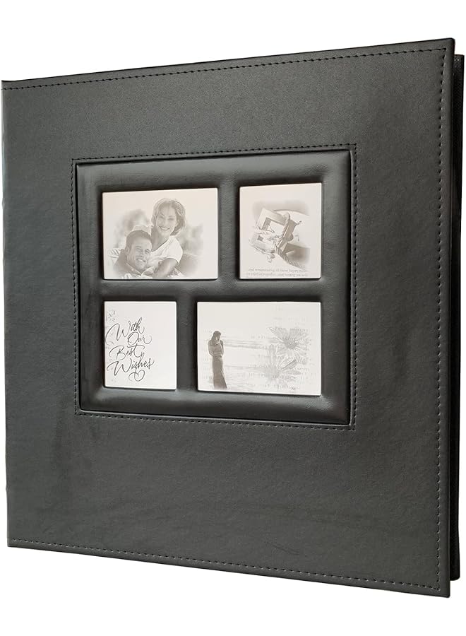 The Bros Photo Albums, 4x6 Inch Hand Made DIY Albums, 600 Photos Extra Large Capacity Wedding Family Picture Albums Photo Book, Magnetic Self-Stick Horizontal and Vertical Photos Leather Cover - Image 1