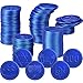 Zubebe 300 Pieces Plastic Hanukkah Gelt Coins Bulk Dreidel Menorah Star of Davids Design Coins for Hanukkah Party Favors Decorations 6 Styles for Treasure Hunt GameBlue - Image 2