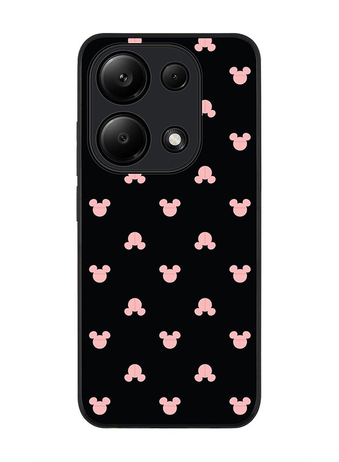 Stylizedd Rugged Black Edge Case for Xiaomi Redmi Note 13 Pro 4G / Xiaomi Poco M6 Pro 4G, Slim fit Case Thin Cover -  Mickey Print - Image 1