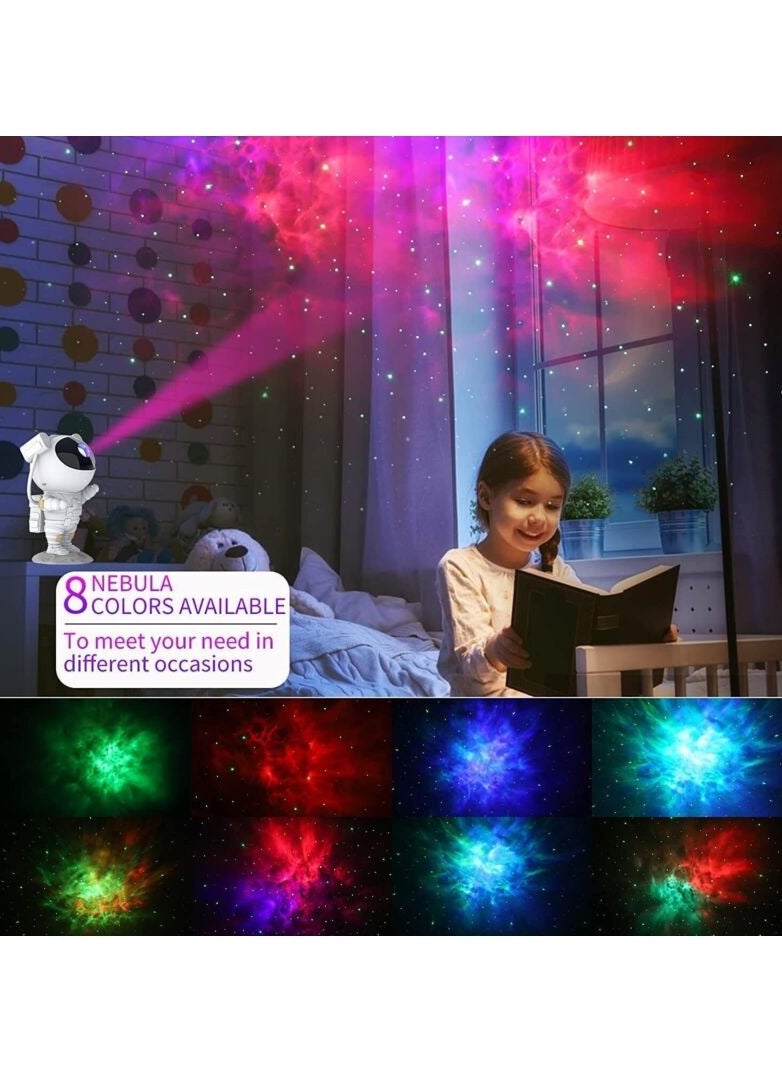 Generic - Astronaut Galaxy Star Projector Starry Night Light with Nebula Timer and Remote Control Kids Bedroom - Image 1