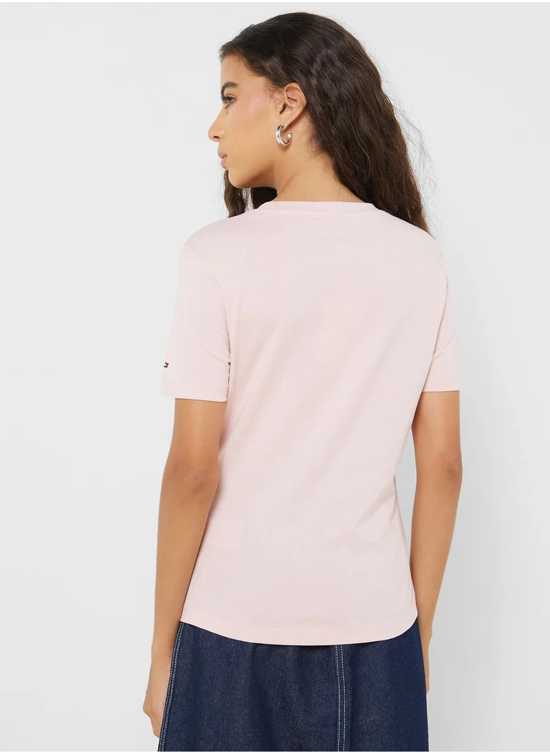 TOMMY HILFIGER Crew Neck Logo T-Shirt