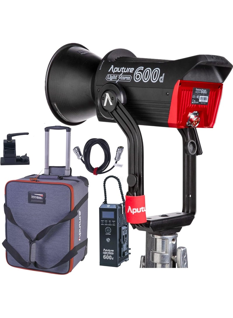 Aputure LS 600d V Mount LED Video Light with High Output Daylight CRI 96 TLCI 96 Bluetooth App Control 8 FX Lighting for YouTube Studio Video Recording Streaming and Content Creation - Image 2