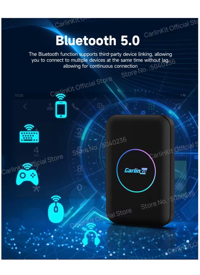 Carlinkit - CarlinKit AIBOX-Lite TBox Adapter, Supports RAM2G+ROM32G Android System/Wireless CarPlay/Wireless Android Autofor Cars with Wired CarPlay/Android Car Wired - Image 1