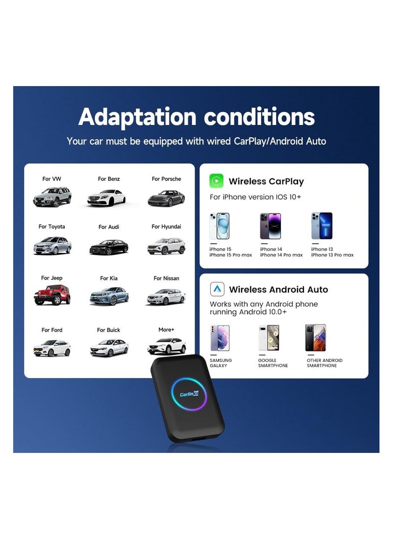 Carlinkit - CarlinKit AIBOX-Lite TBox Adapter, Supports RAM2G+ROM32G Android System/Wireless CarPlay/Wireless Android Autofor Cars with Wired CarPlay/Android Car Wired - Image 1