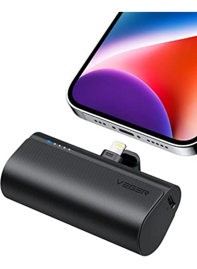 VEGER Mini Portable Charger 20W Pd Fast Charging Usb C Small Power Bank 5000Mah Docking Battery Pack For Samsung Galaxy S22 S21 S20 S10 S9 Pixel Moto Lg Oculus Quest Android Type C Port  - Image 3