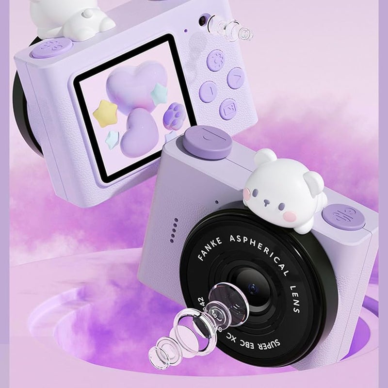 20MP Compact Digital Camera With Front Rear Switch And Lanyard For Kids Teens Adults - Image 3