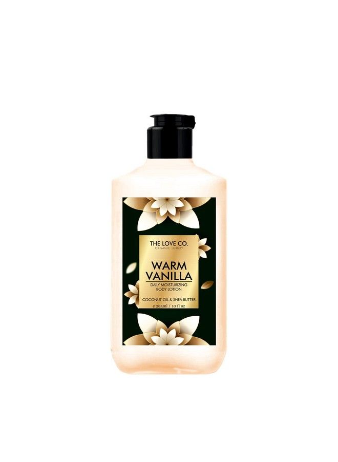 THE LOVE CO. Warm Vanilla Body Lotion Daily Skin Moisture For Men And Women Intense Hydration For Dry Skin Body Moisturizer Cream For Dry Skin Body Lotion With Shea Butter 295Ml - Image 2