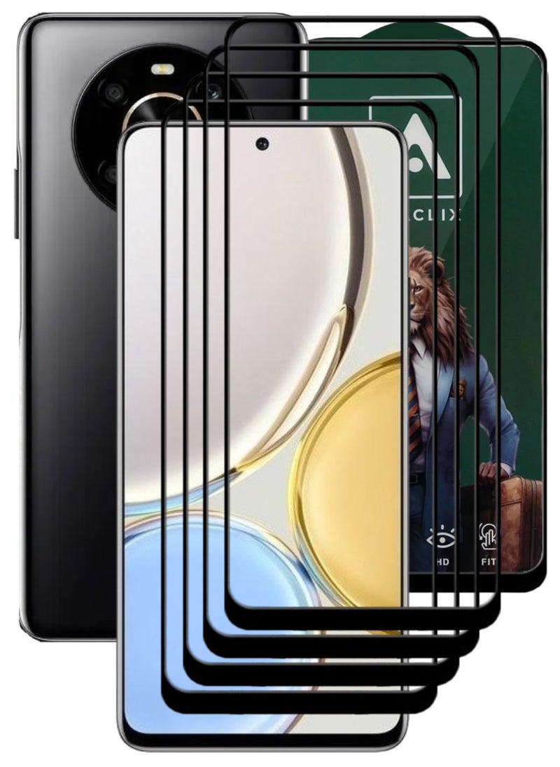 ACLIX 4 Pieces Antistatic ESD Dustproof Premium Quality High Definition Tempered Glass Screen Protector Designed For Honor X9 - Image 1