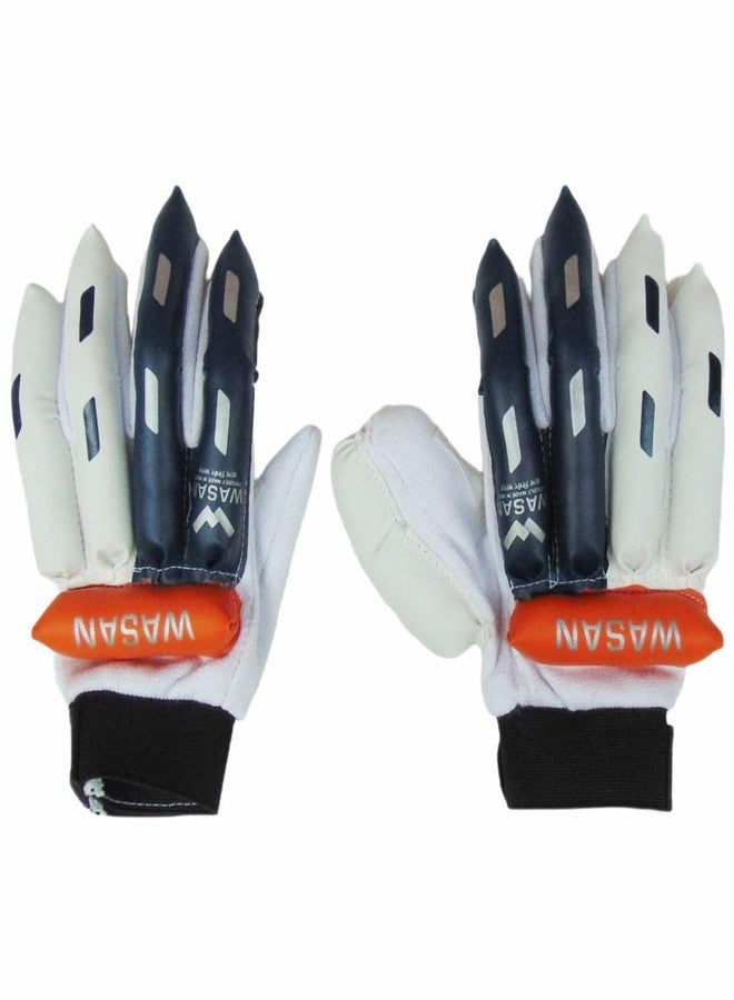 WASAN Cricket Batting Legguard Pads and Cricket Batting Gloves Set(7-10 Years) PVC, Size Small Boy,1 Pair White - Image 2