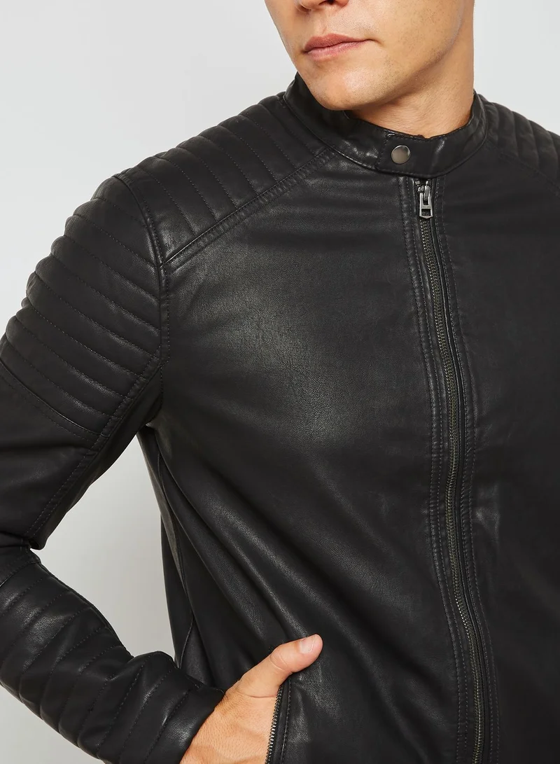 JACK & JONES Punch Biker Jacket