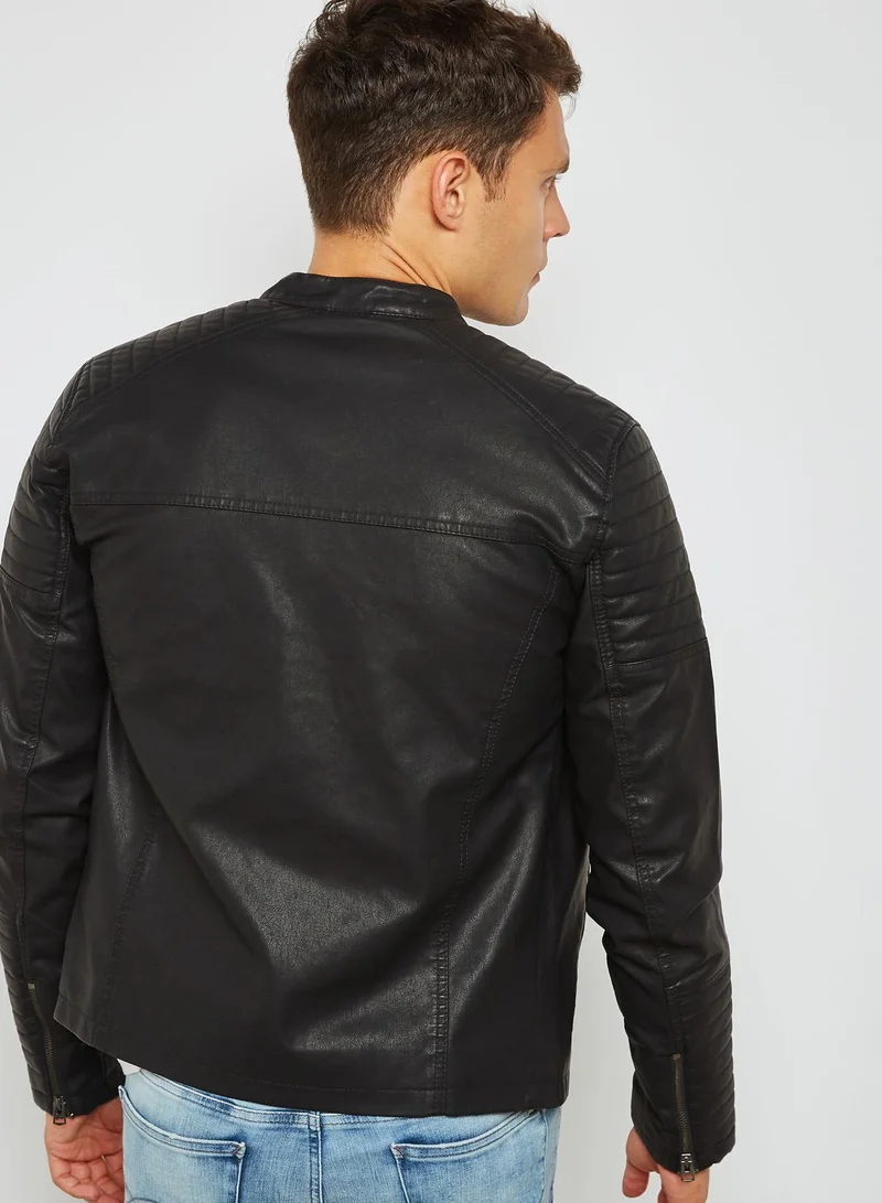 JACK & JONES Punch Biker Jacket
