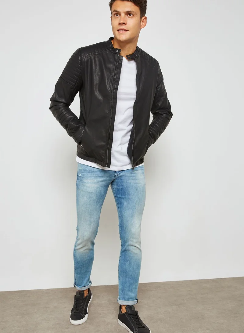 JACK & JONES Punch Biker Jacket