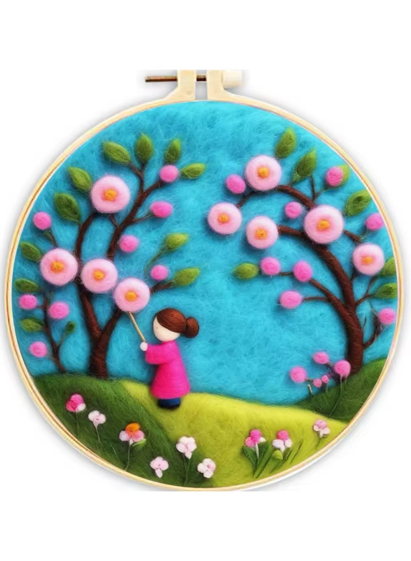 Wool needle felt painting kit - Image 1