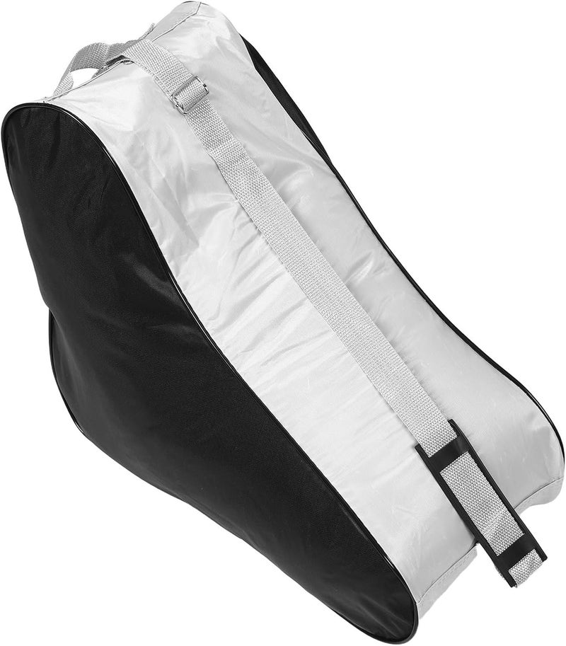 Roller Skate Carry Bag Triangle Shoulder Storage Bag for Inline Skates and Ice Skating Accessories Black - Image 1