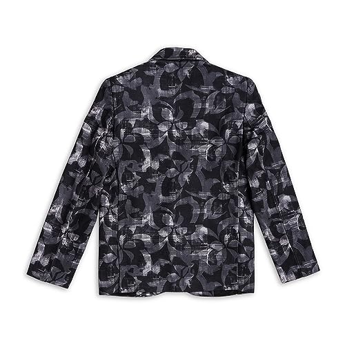 CAVIO Boys Printed Blazer and T-Shirt Black - Image 4