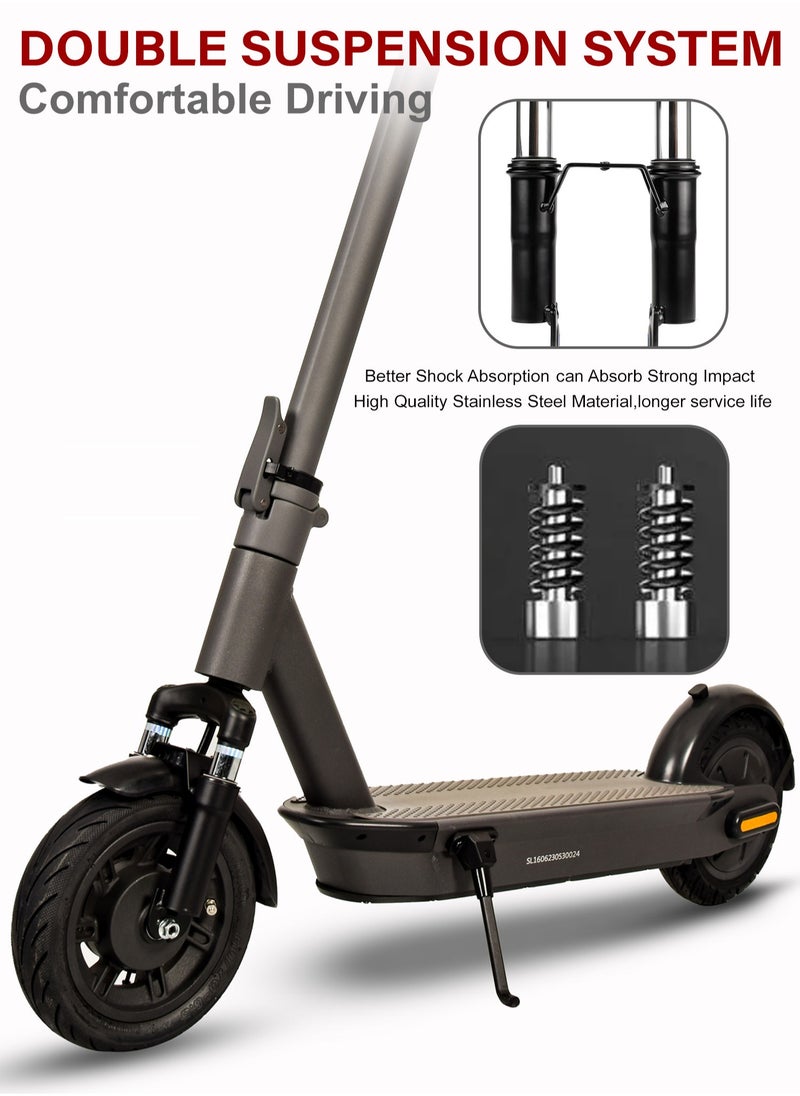 Sky Land Electric Scooter with LCD & App Control | Strong Built, Waterproof Battery, 50km Super Long Range, Suspension Fork, 3-Level Speed up to 25km/h– E scooter EM-1606-B (Black)  - Image 2
