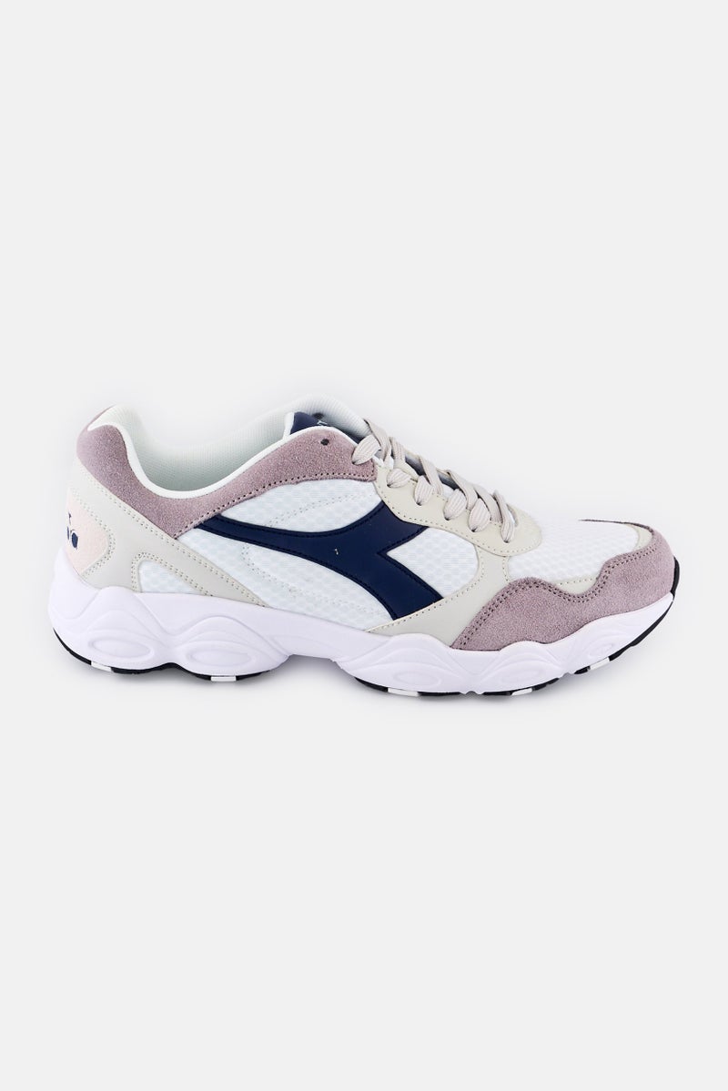 DIADORA Men Brand Logo Lace Up Running Shoes, Multicolor  - Image 4