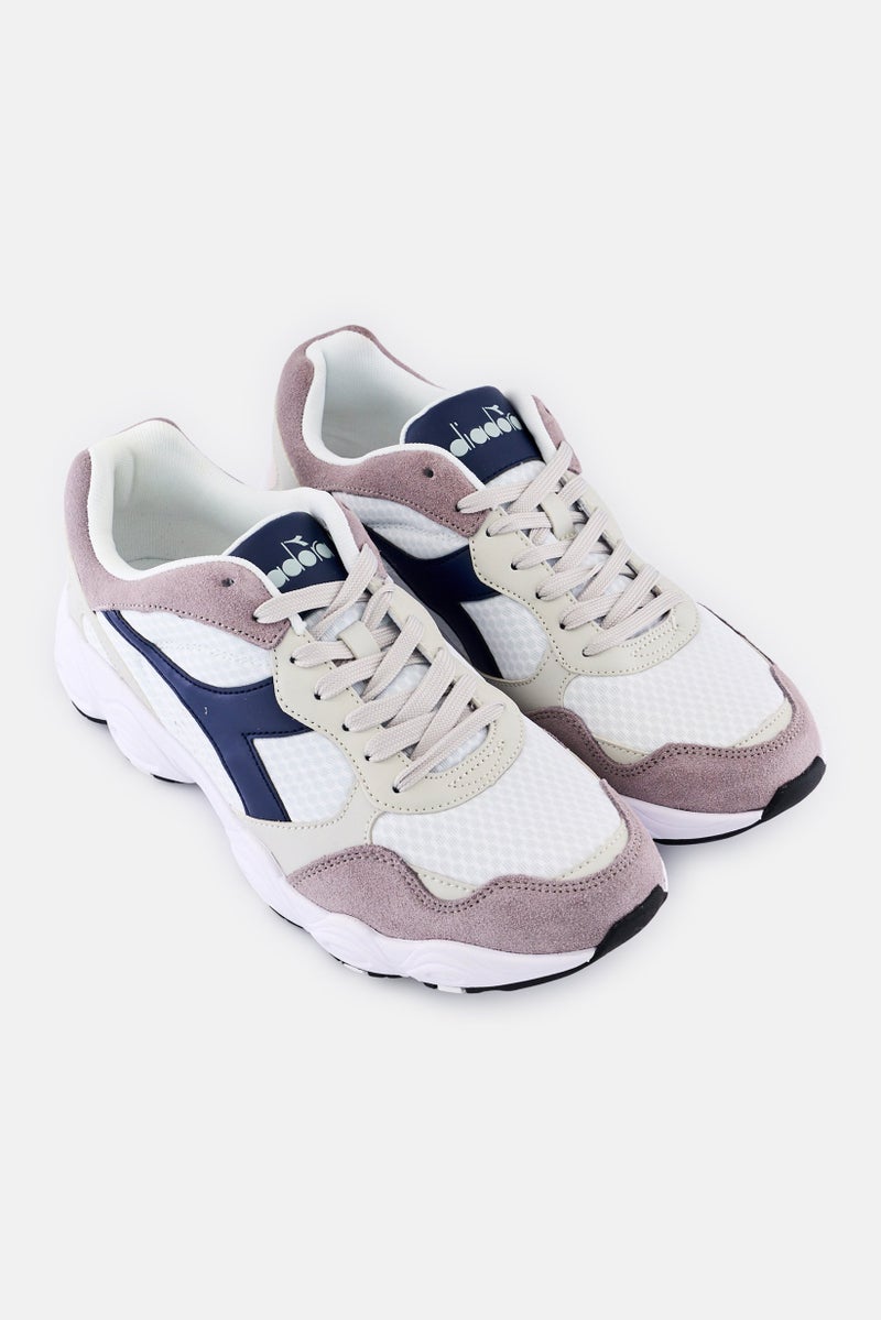 DIADORA Men Brand Logo Lace Up Running Shoes, Multicolor  - Image 2