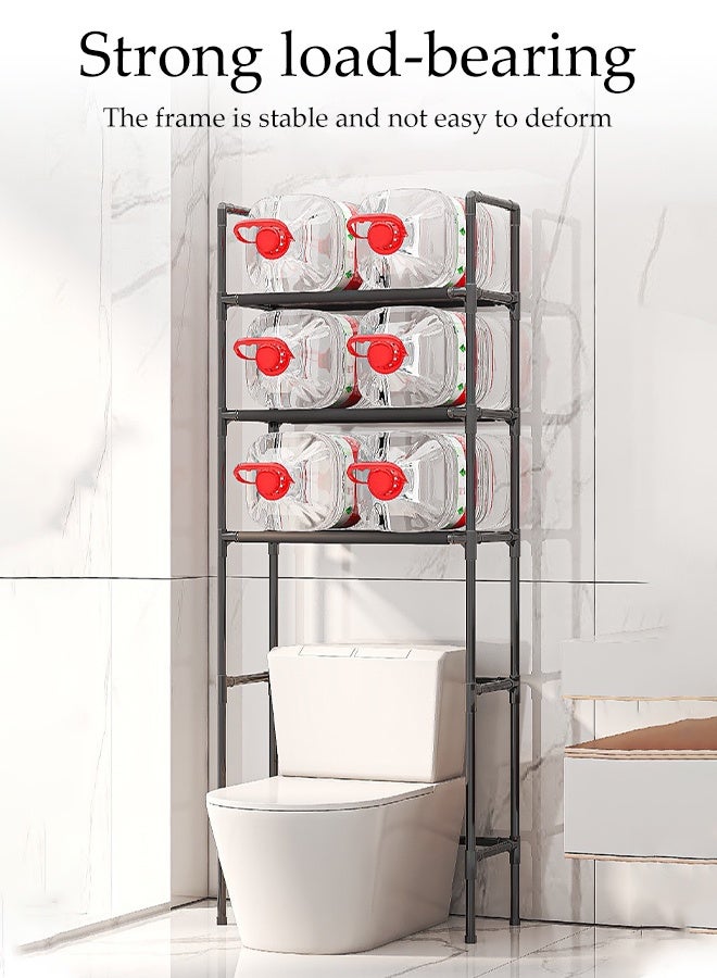 DUNISO 3-Tier Toilet Storage Rack , Multipurpose Bathroom Storage Shelf ,High Capacity,Space Saver, Freestanding Storage Shelf , Suitable for Bathroom, Laundry, Restroom - Image 3