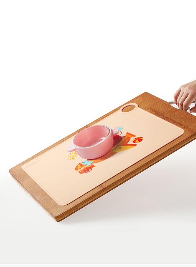 30 * 40 cm orange little fox children's silicone table mat - Image 2
