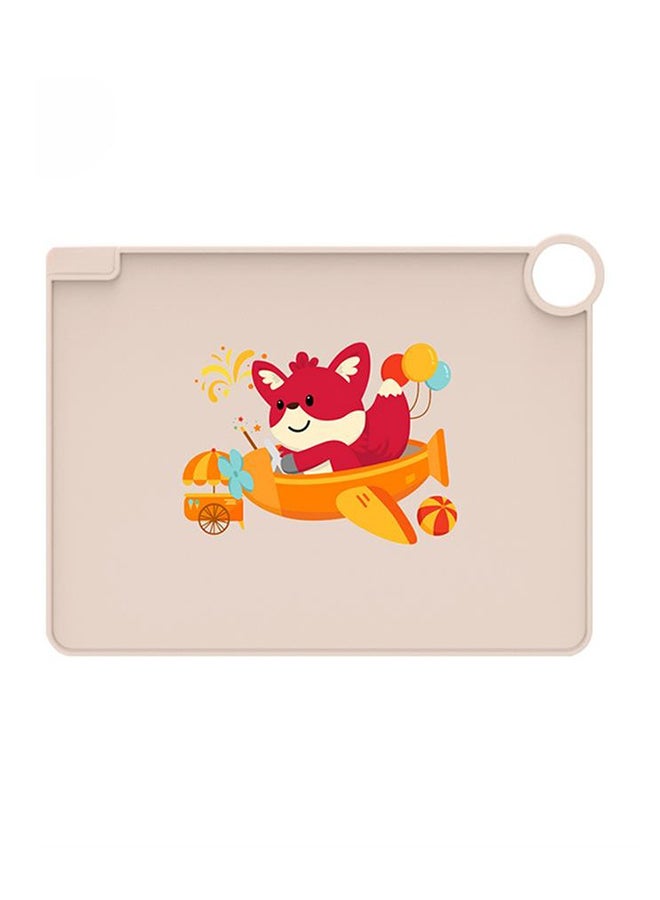 30 * 40 cm orange little fox children's silicone table mat - Image 1