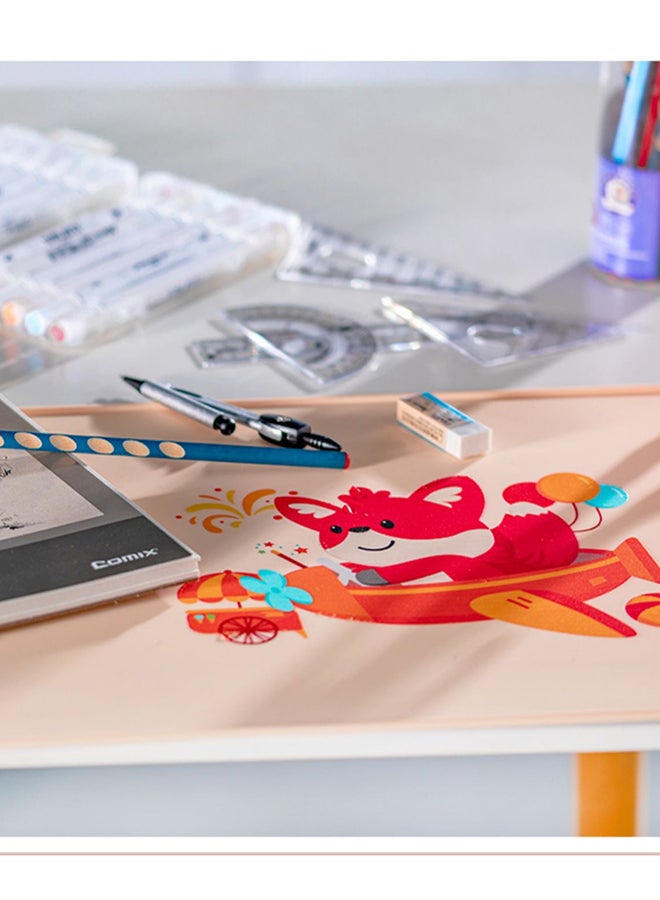 30 * 40 cm orange little fox children's silicone table mat - Image 3
