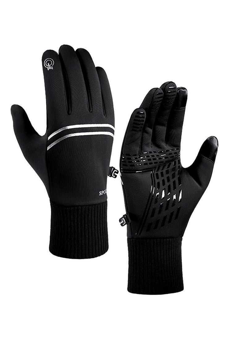 CMGTYYD Winter Gloves, Men's And Women's Touch Screen Anti-Slip And Freezing Gloves Waterproof Windproof And Warm Gloves, Suitable For Driving/Cycling/Hiking/Skating In Cold Weather  - Image 1
