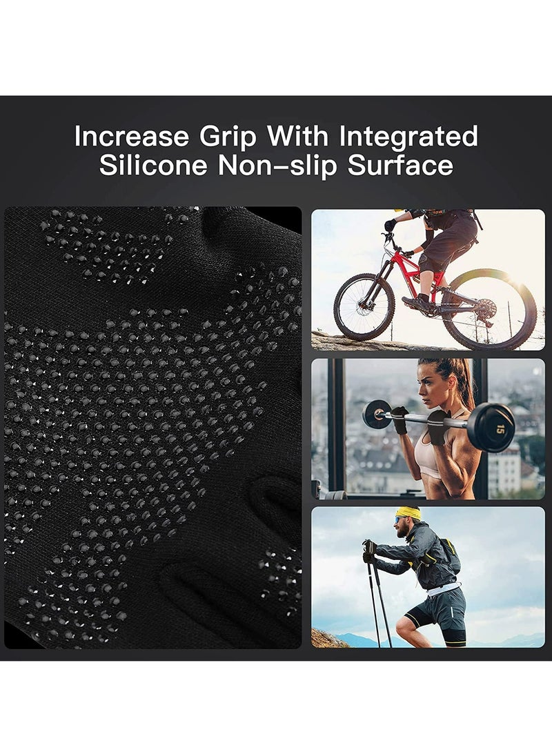CMGTYYD Winter Gloves, Men's And Women's Touch Screen Anti-Slip And Freezing Gloves Waterproof Windproof And Warm Gloves, Suitable For Driving/Cycling/Hiking/Skating In Cold Weather  - Image 3